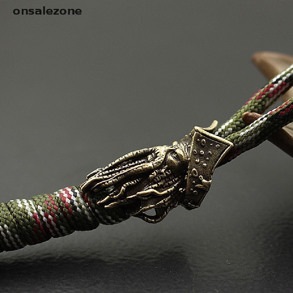 Móc Khóa Hình Bạch Tuộc / Dao / Đầu Lâu Bằng Đồng Thau Thời Trang