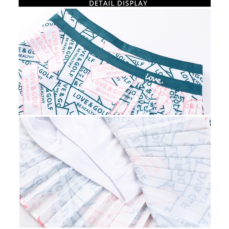 Bộ Áo Thun Dài Tay Và Chân Váy Xếp Ly Bằng Lụa Mát Nhanh Khô Thời Trang Mùa Hè Dành Cho Bạn Nữ UOZJ