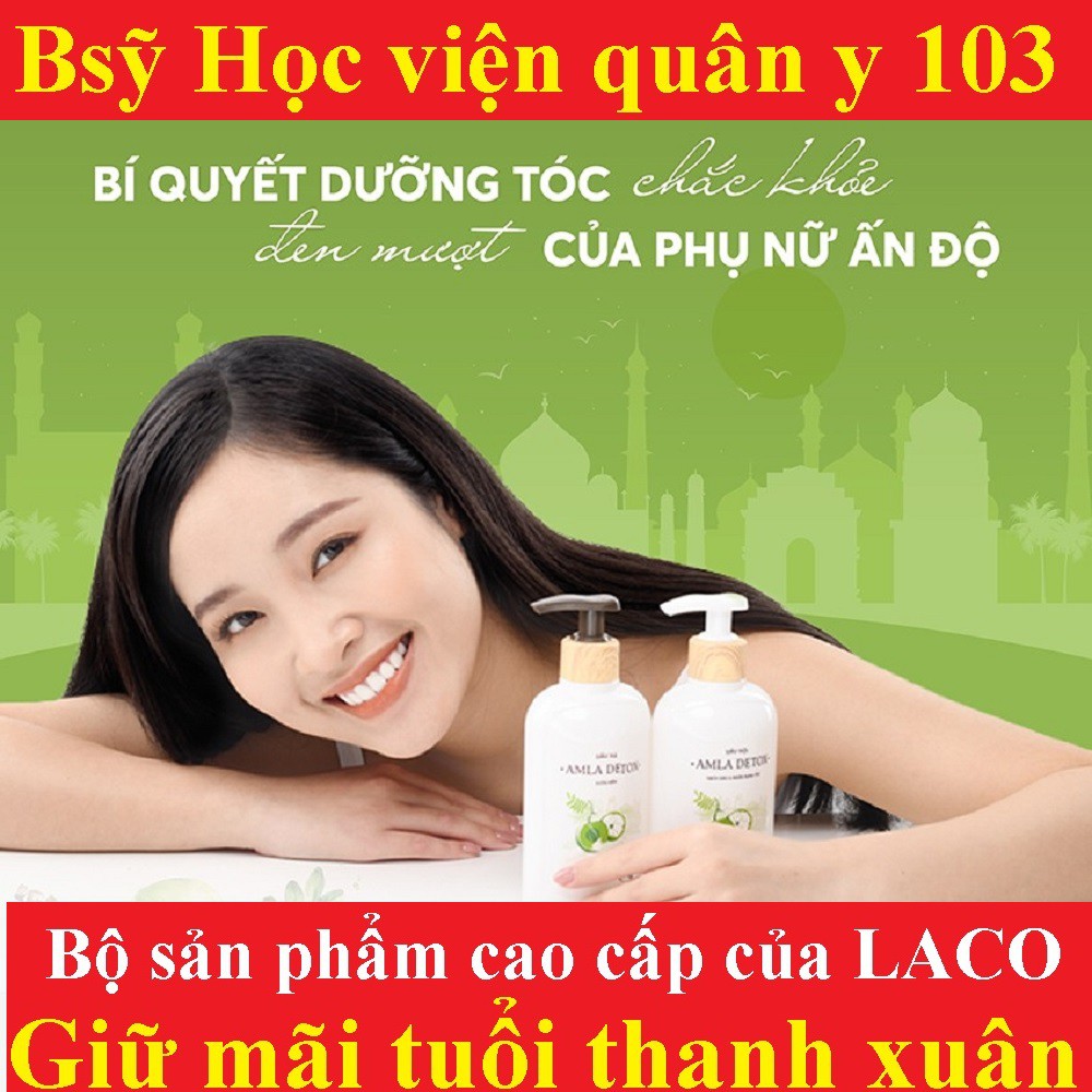 [SALE] Bộ dầu Gội đầu + Xả Laco Organic Amla detox kèm xịt dưỡng tóc serum ngăn rụng tóc và kích thích mọc tóc siêu HOT | BigBuy360 - bigbuy360.vn