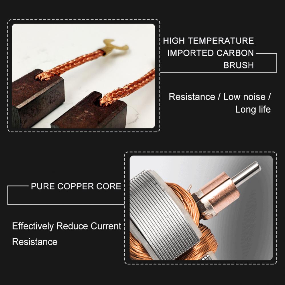 Động cơ quạt cỡ nhỏ R380 6V-24V DC 24000RPM bằng thép không gỉ dành cho máy sấy tóc tại nhà