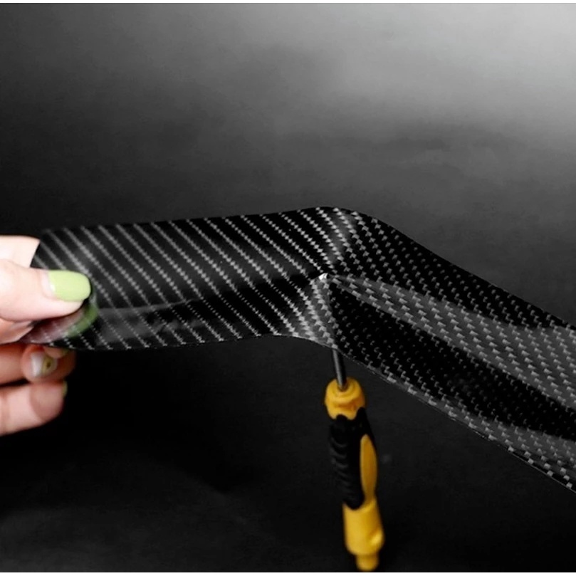 Miếng Dán Sợi Carbon 3D Chống Trầy / Va Chạm Cho Cửa Xe Hơi 5 / 3m