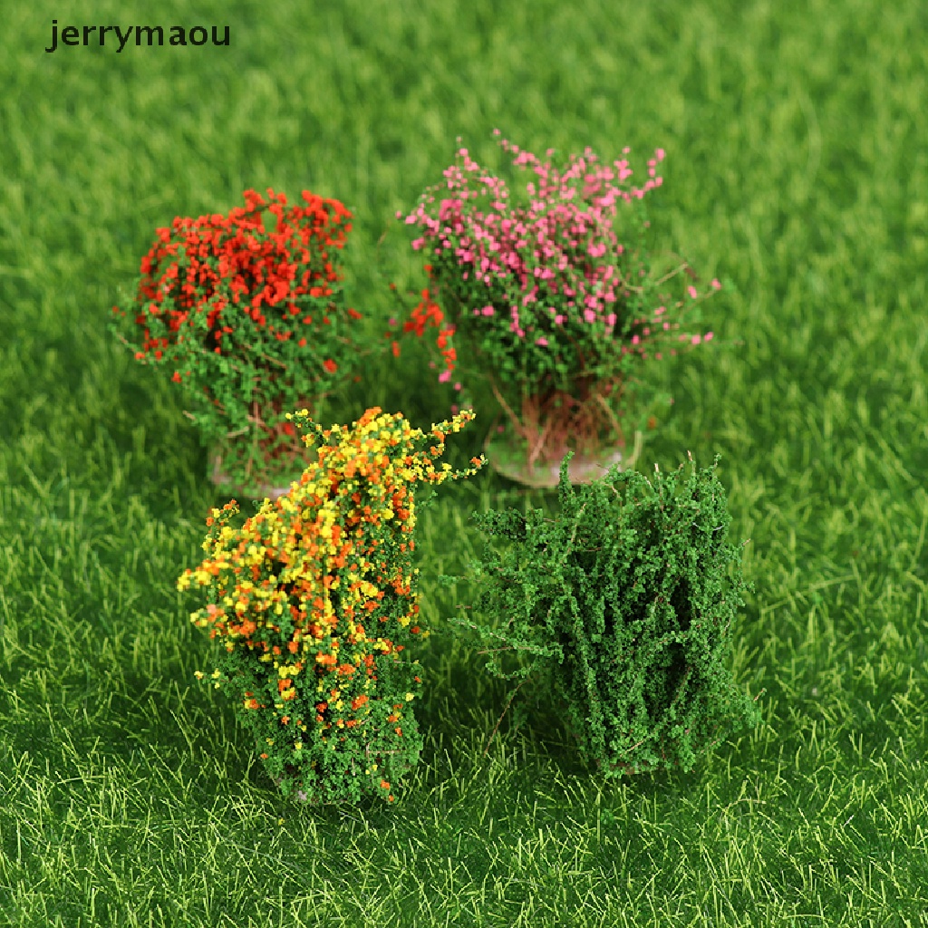 Mô Hình Chậu Hoa Màu Xanh Lá Tỷ Lệ 1 / 12 Dùng Trang Trí Nhà Búp Bê