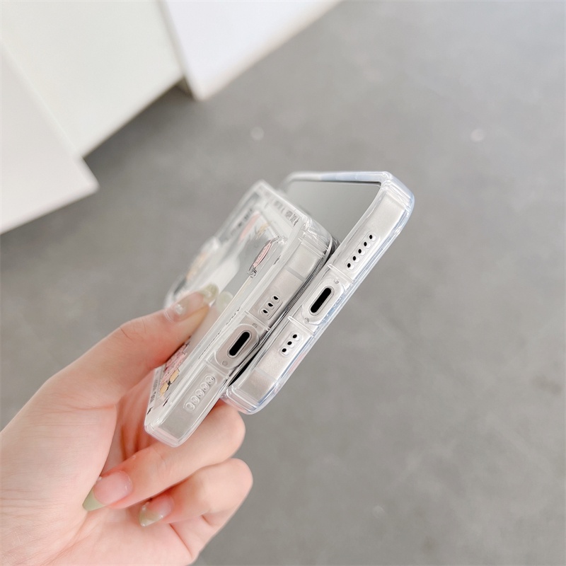 Ốp Điện Thoại Hình Đôi Mắt Hoạt Hình Có Ngăn Đựng Thẻ Cho IPhone 14plus 14promax 13Promax 12 11 7Plus X Xs Max XR