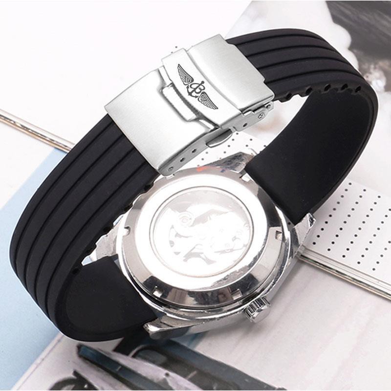 Dây silicone thay thế cho đồng hồ Breitling Breitling 22mm 23SE61