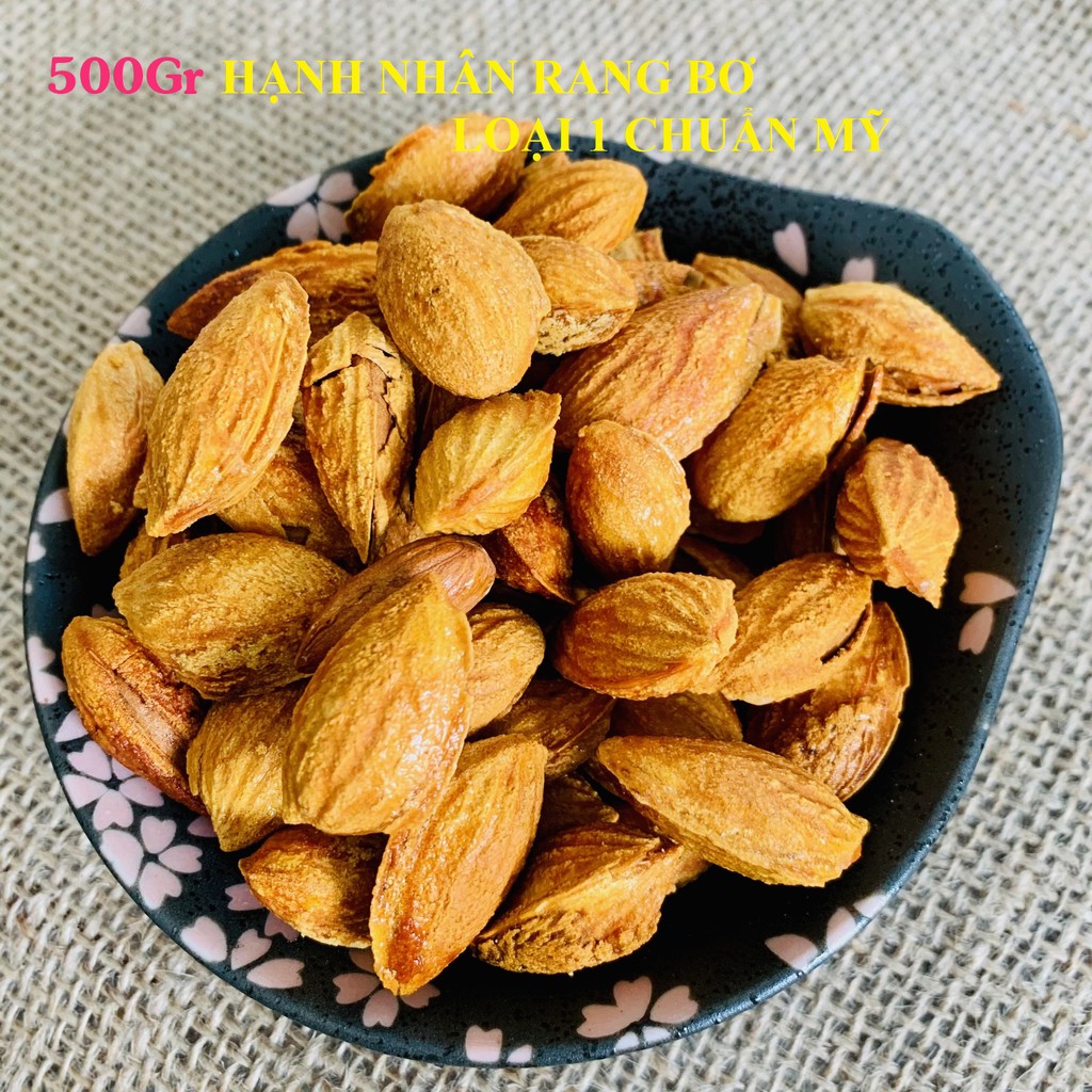 [CAO CẤP] 500Gr HẠT HẠNH NHÂN RANG BƠ CHUẨN MỸ