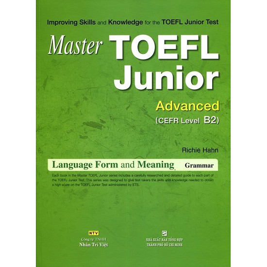 Sách master TOEFL junior Advanced cefr level b2 (không CD)