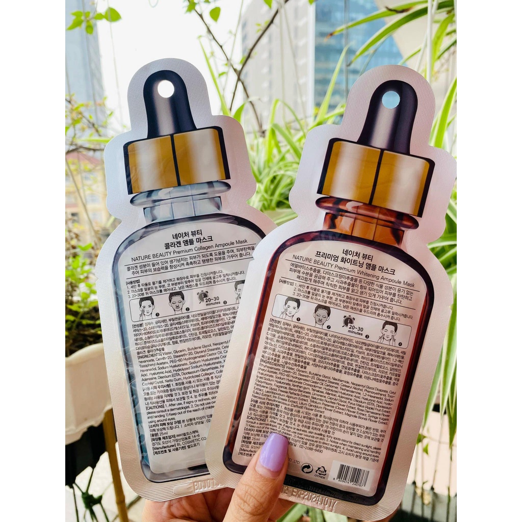 Mặt nạ Nature Beauty Premium tinh chất tế bào gốc Ampoule Mask (Miếng lẻ)