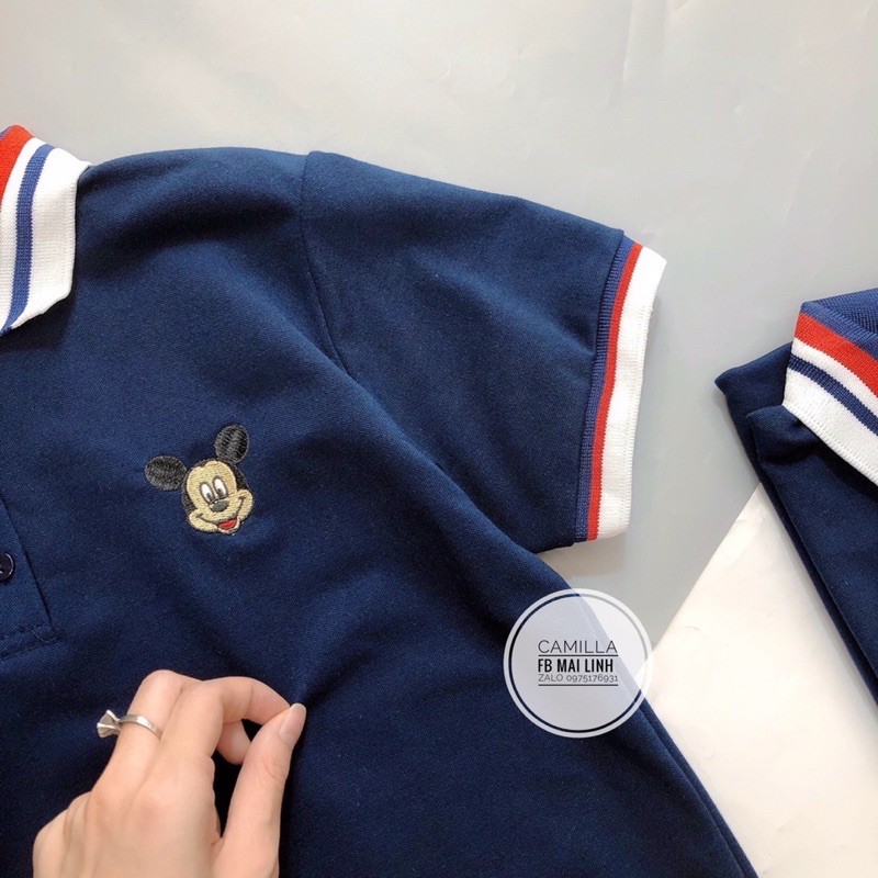 ⚡️THÊU⚡️Đầm polo dáng suông hoạ tiết mickey thêu | BigBuy360 - bigbuy360.vn