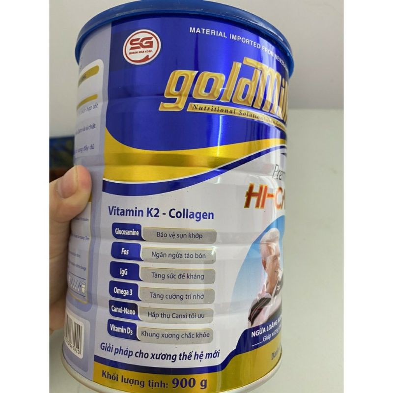Sữa Gold Milk Hi-Canxi – hộp 900G
