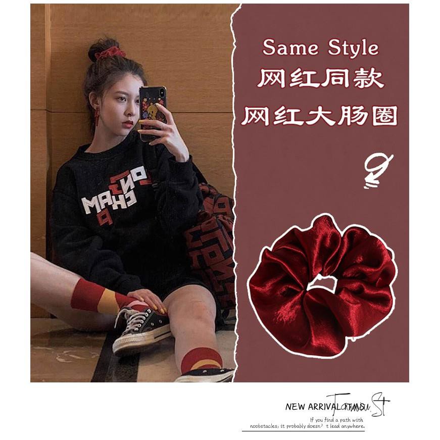 Scrunchies - Cột tóc scrunchie vải nhung lụa