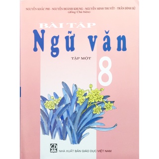 Sách Bài tập ngữ văn 8 tập 1 và 3 tập nhãn vở cấp 2 72 cái