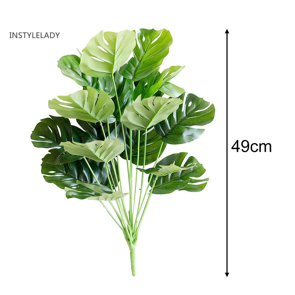 ✌1 Bó Lá Monstera Nhân Tạo Bằng Nhựa Cho Trang Trí Nhà / Quán Cà Phê / Khách Sạn