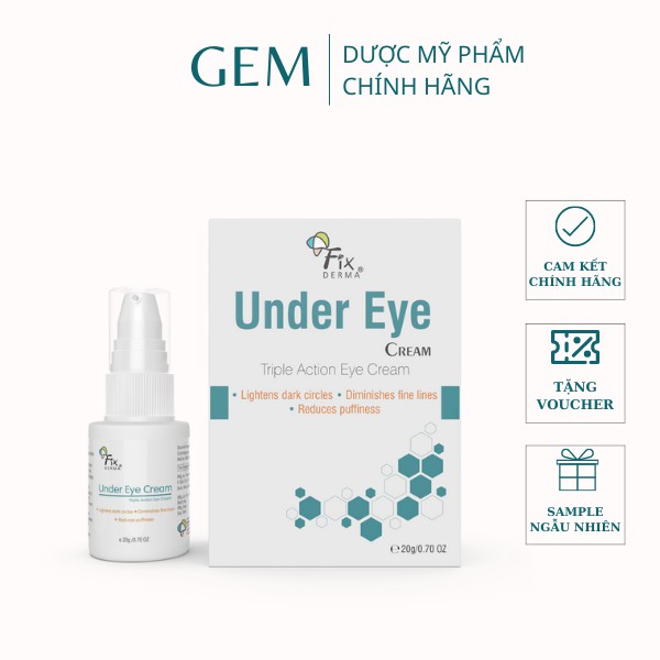 Kem giảm quầng thâm bọng mắt Fixderma Under Eye Cream (20g)