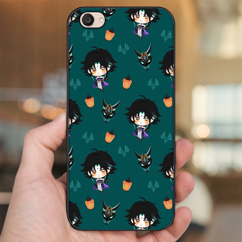 Ốp lưng Vivo V5, V5 Plus viền đen in hình Xiao Genshin Impact