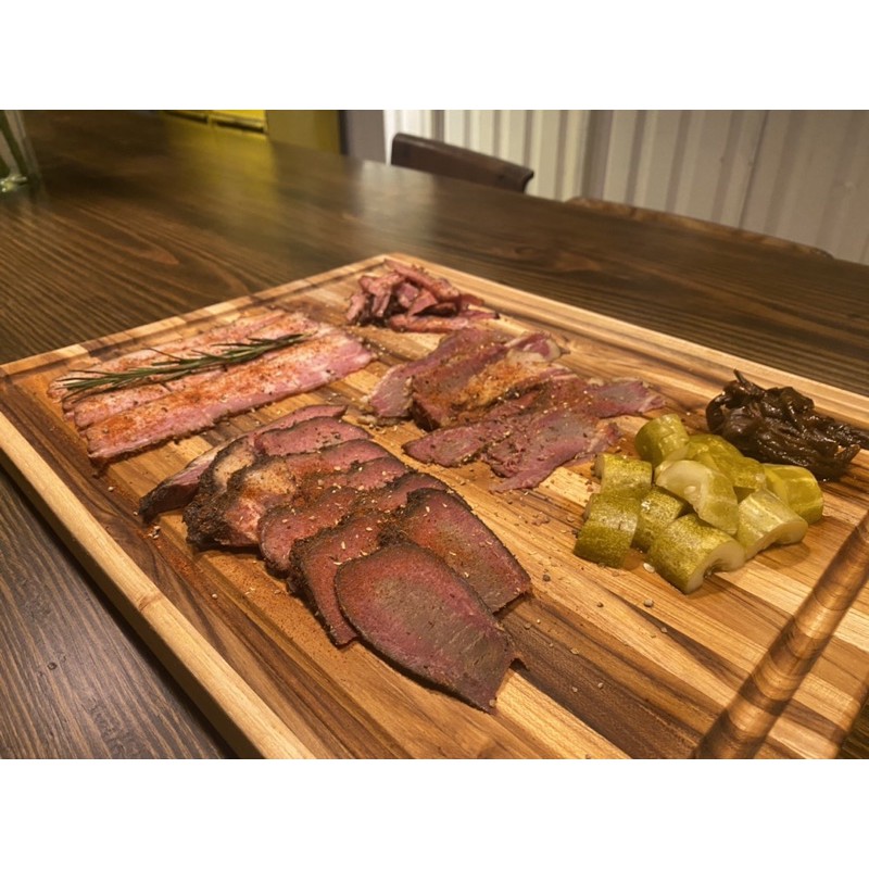 Thớt gỗ to Chef Teak 560x405x32 mm  - Thớt gỗ đồ ăn BBQ Steak, Beefsteak Carving Board Bigsize Acacia Wood Cutting Board