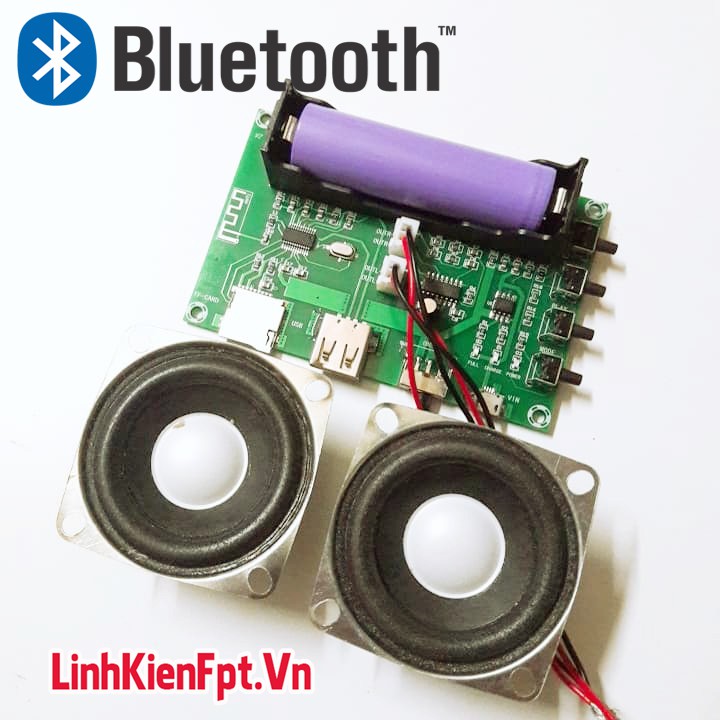 Combo Chế Loa Bluetooth 3-5W  Kèm Pin 2000mAh
