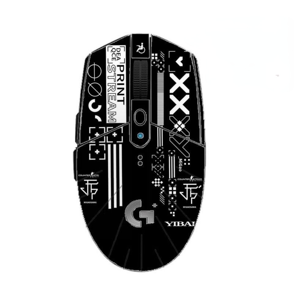 Bộ Miếng Dán Chống Trượt Và Mồ Hôi In Họa Tiết Hoạt Hình Cho Chuột Logitech G102 G304