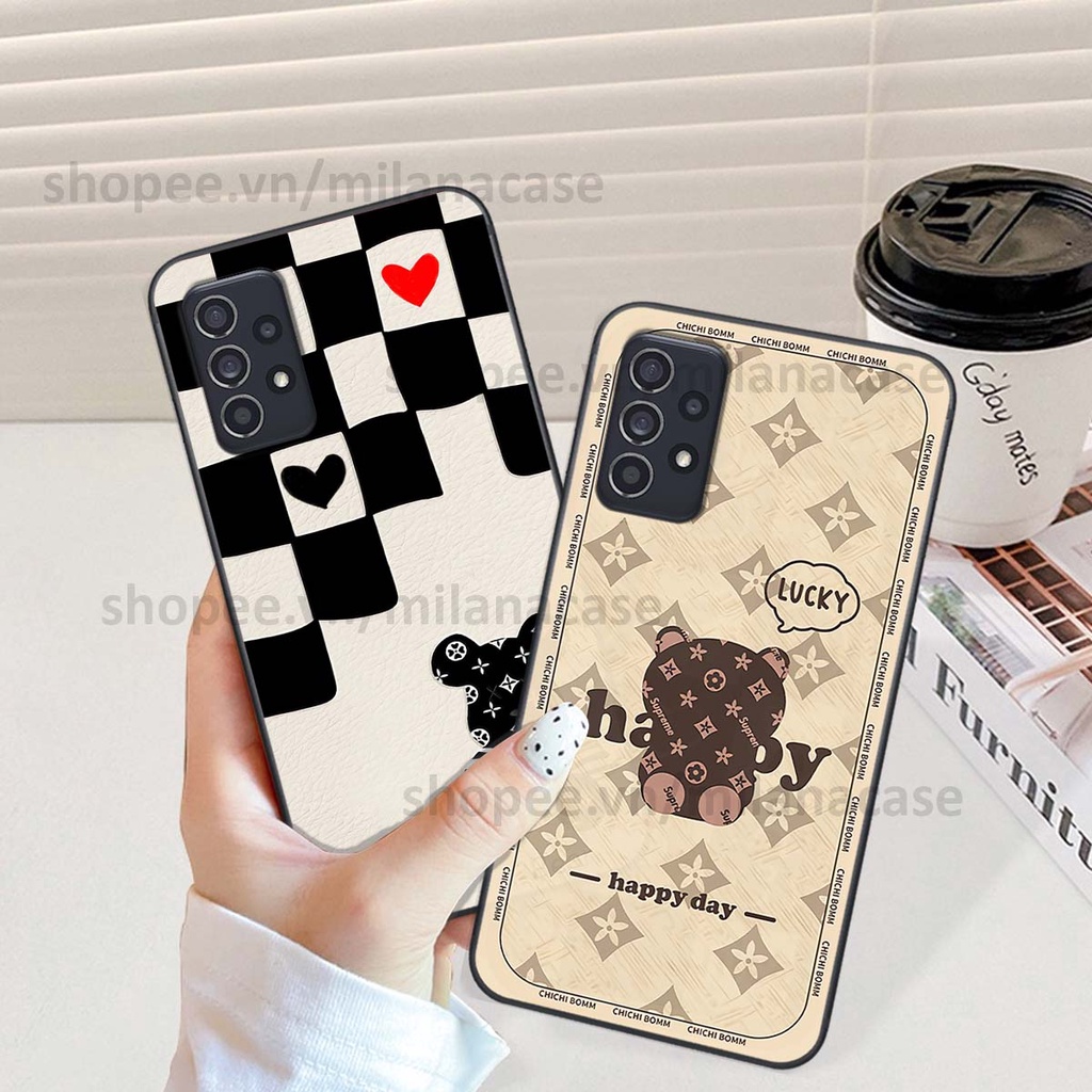 Ốp Samsung A32 / A52 / A72 gấu be@rBrick gấu Teddy Kaws siêu đẹp, phong cách, cá tính