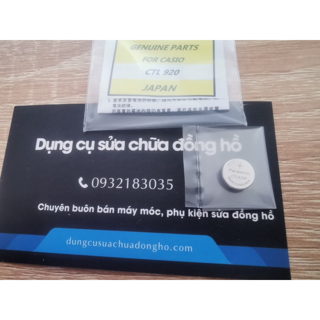 Pin năng lượng đồng hồ Casio CTL1616F, CTL920F, MT920, CTL621F