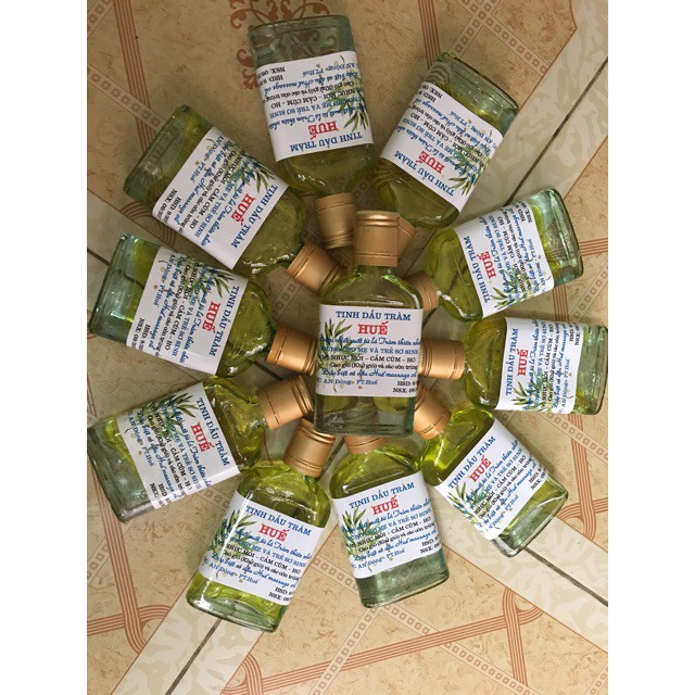 (Rẻ nhất Shopee) Tinh dầu tràm Huế nguyên chất chai tròn 50ml.