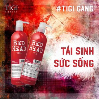 [GIÁ SỐC] COMBO 5 CẶP GỘI XẢ TIGI ĐỎ 750ml (10 chai)