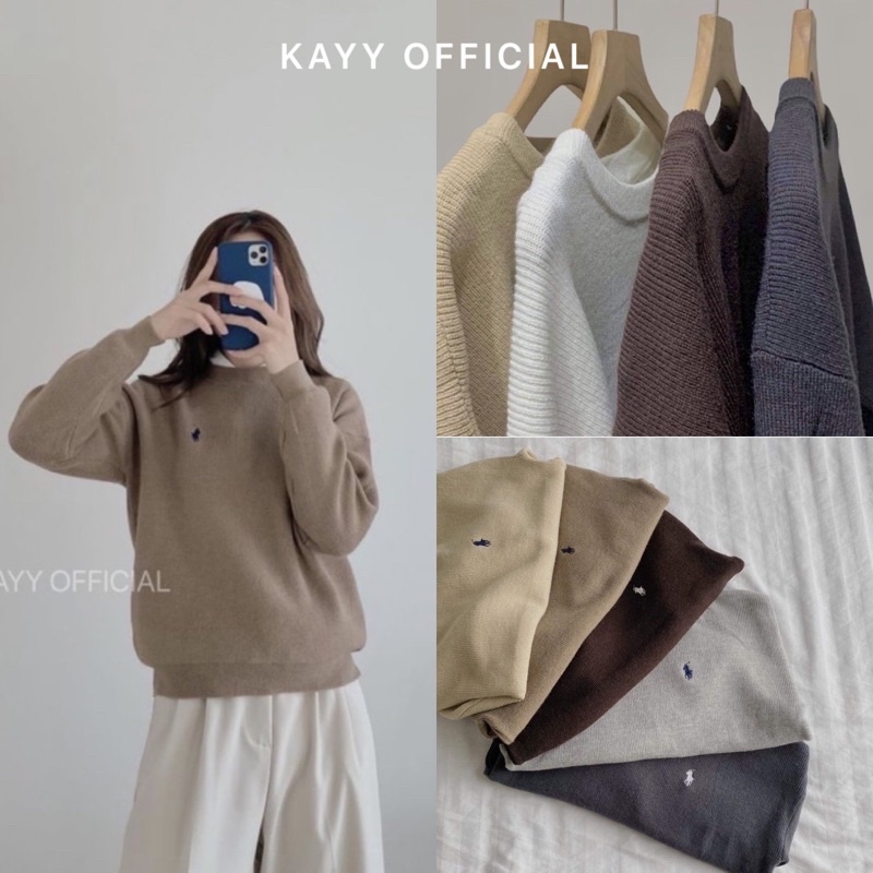 Áo len thêu hình chất dày mềm mịn - Lent (ảnh thật)