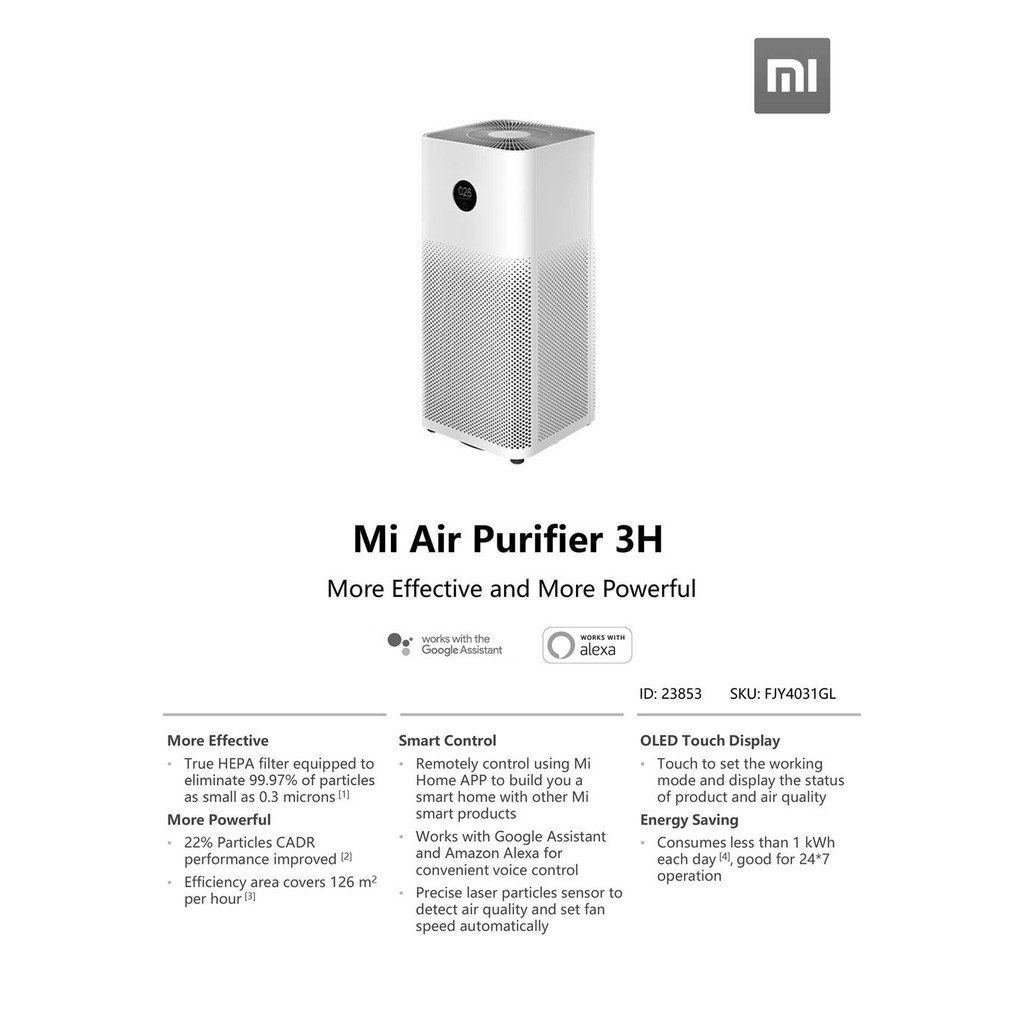 Máy lọc không khí Xiaomi Mi Air Purifier 4 I 4 Lite I 3H I 3C khử mùi, diệt khuẩn - Bảo hành 12 Tháng