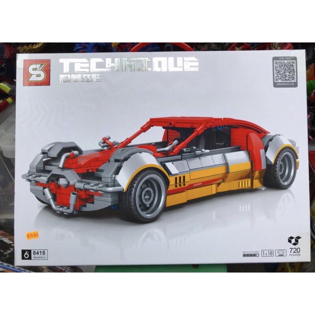 SY 8415 ( Lắp Ráp Siêu Xe thể thao Jaeger Frenzy 720 Mảnh )