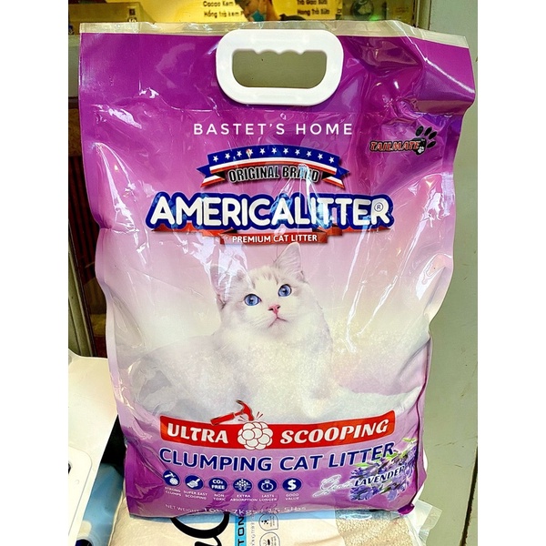Cát vệ sinh cho mèo American Litter 10L