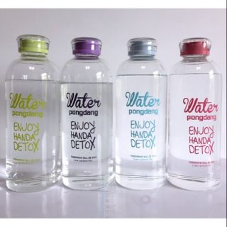 Bình nước thủy tinh pongdang 1000ml nắp trong