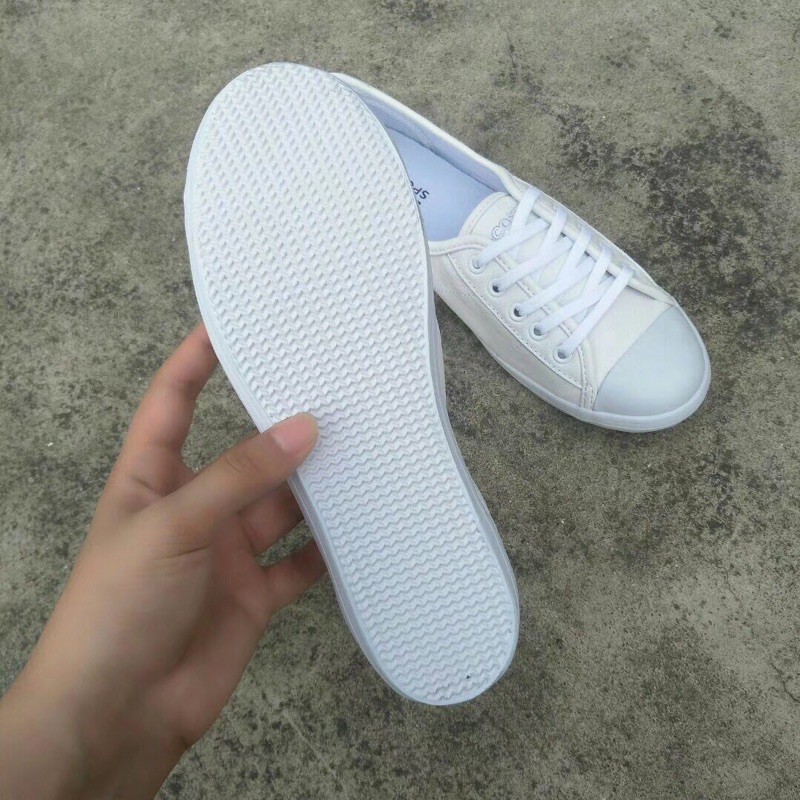 Giày da đế bệt thời trang nữ lacoste