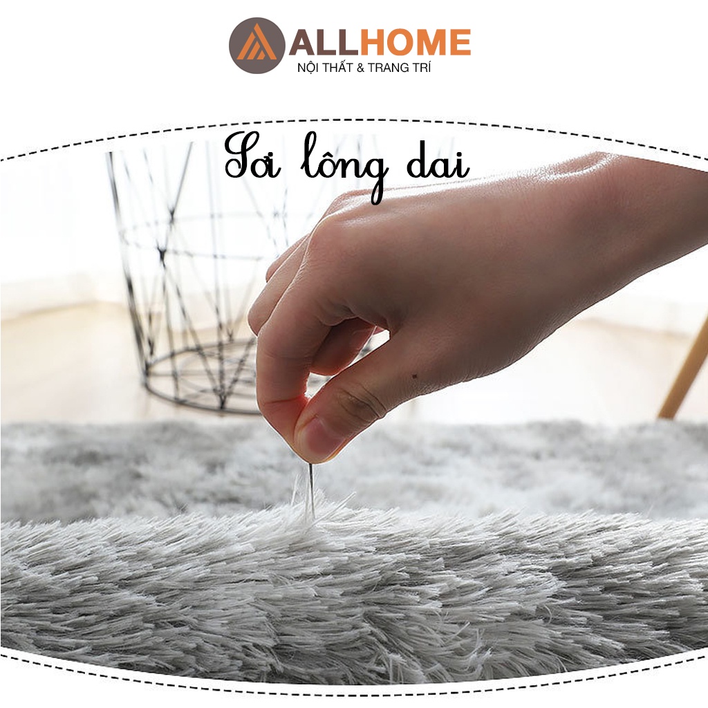 Thảm Lông Loang Trải Sàn AllHome Trang Trí Phòng Khách Phòng Ngủ Decor Chụp Ảnh, Thảm Dày Đẹp Kích Thước 1.6x2m