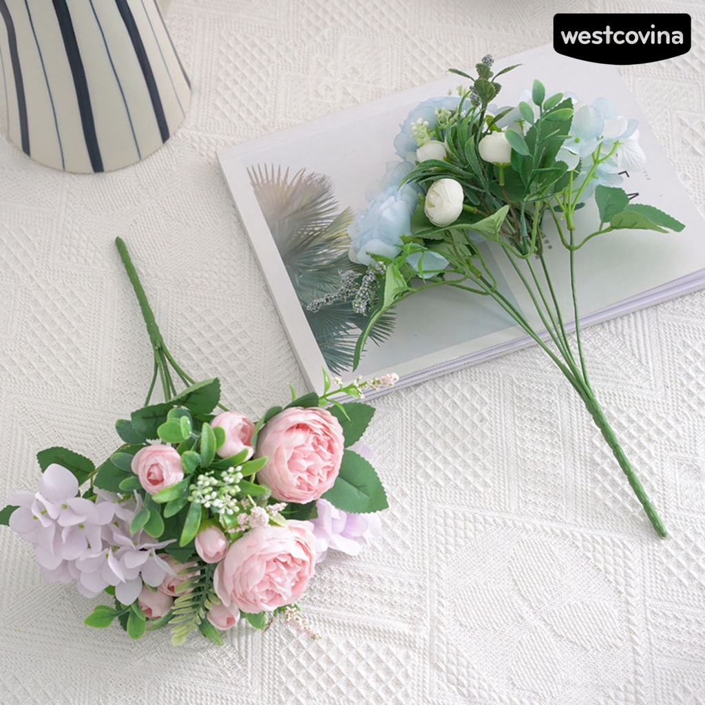 [Hot]⚘Chậu Hoa Hồng Nhân Tạo Sống Động Dùng Trang Trí Sân Vườn