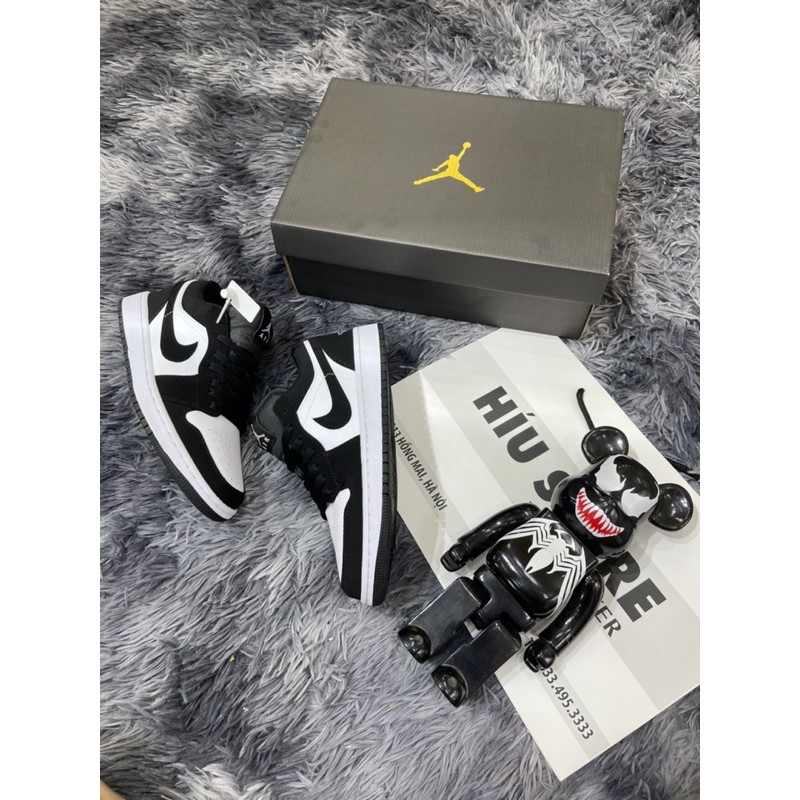(free ship +full size) Giầy thể thao sneaker jordan panda low trắng đen thấp HOT (ảnh thật + full box)