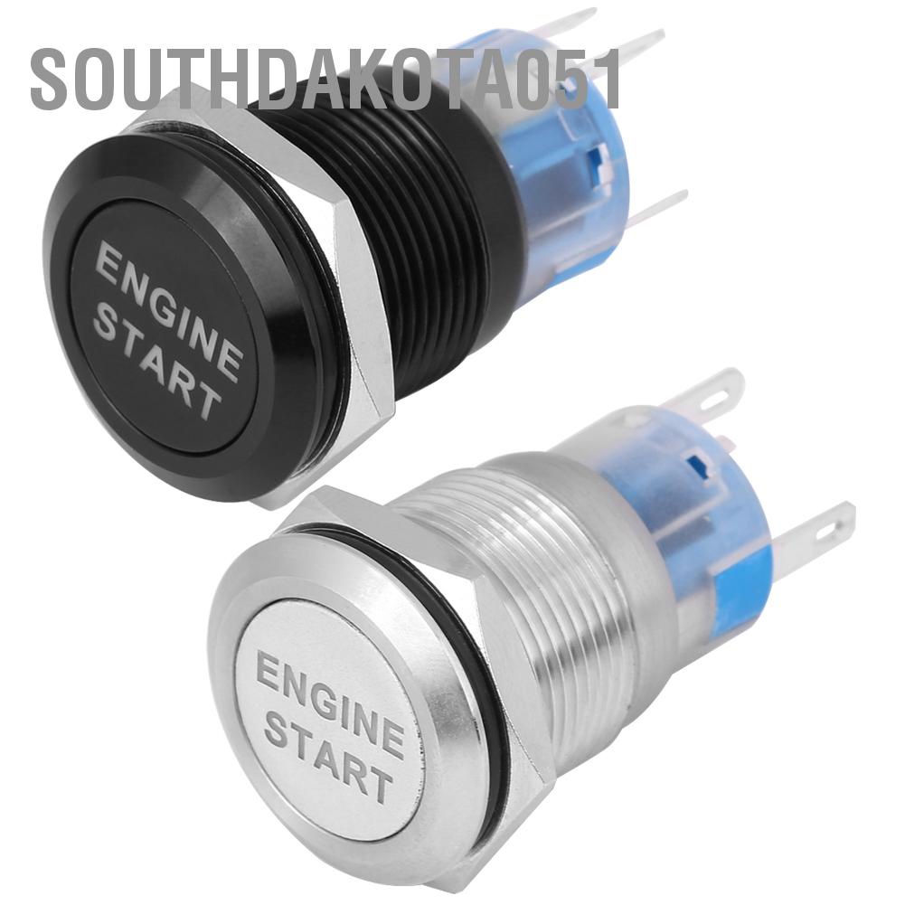 Southdakota051 Động cơ ô tô không thấm nước 12V Nút bấm Khởi động Công tắc Đánh lửa