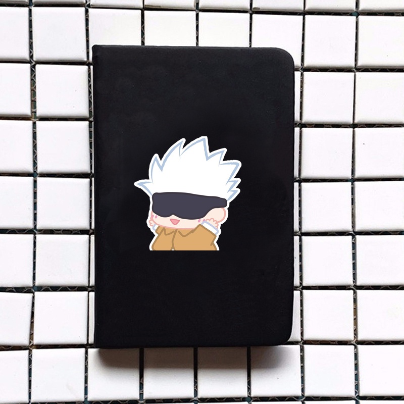 Sổ da cầm tay A6 in hình JUJUTSU KAISEN VER TẬP THỂ DỤC anime chibi ghi chép tiện lợi đi học