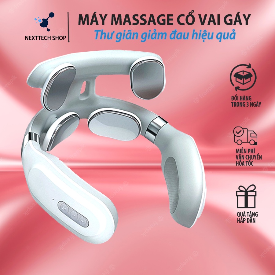 Máy massage cổ vai gáy giảm đau công nghệ xung điện kết hợp rung matxa vật lý