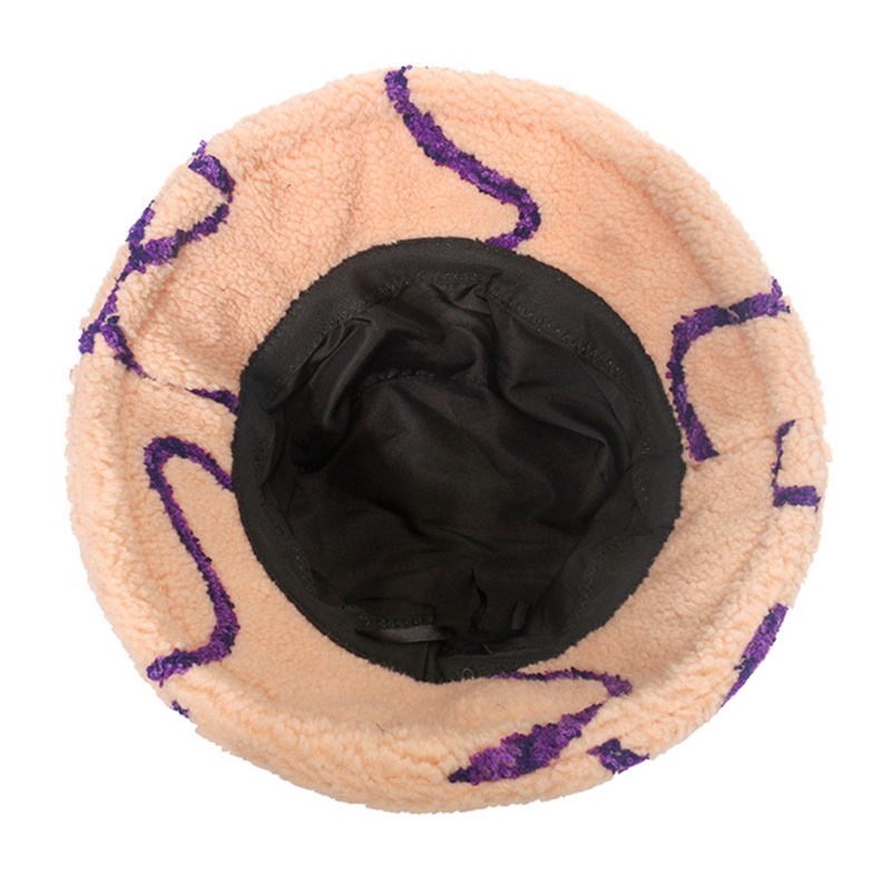 Mũ Bucket Chất Liệu Lông Cừu Nhân Tạo Dễ Thương Xinh Xắn Thời Trang Mùa Đông Cho Nữ