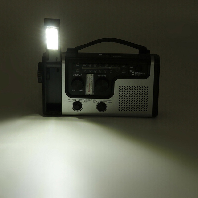 Radio AM / FM / SW1 / SW2 3.7V 1200mAh Có Đèn Đa Năng Tiện Dụng