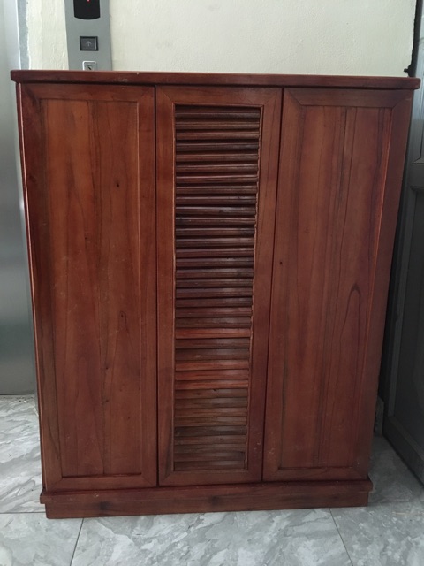 Tủ giày 3 cánh gỗ xoan ta