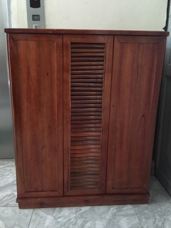 Tủ giày 3 cánh gỗ xoan ta