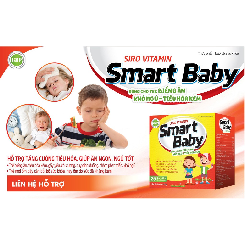 {SP CHÍNH HÃNG} Siro ăn ngon Smart Baby | Thế Giới Skin Care