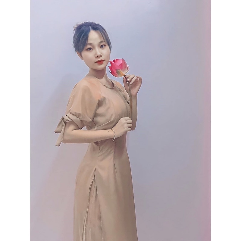 ÁO DÀI CÁCH TÂN TAY NƠ