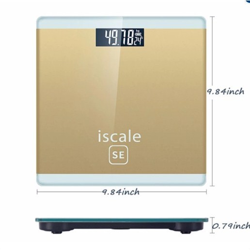 Cân Điện Tử Kèm Màn Hình Led Scale Hình vuông (mầu giao ngẫu nhiên)