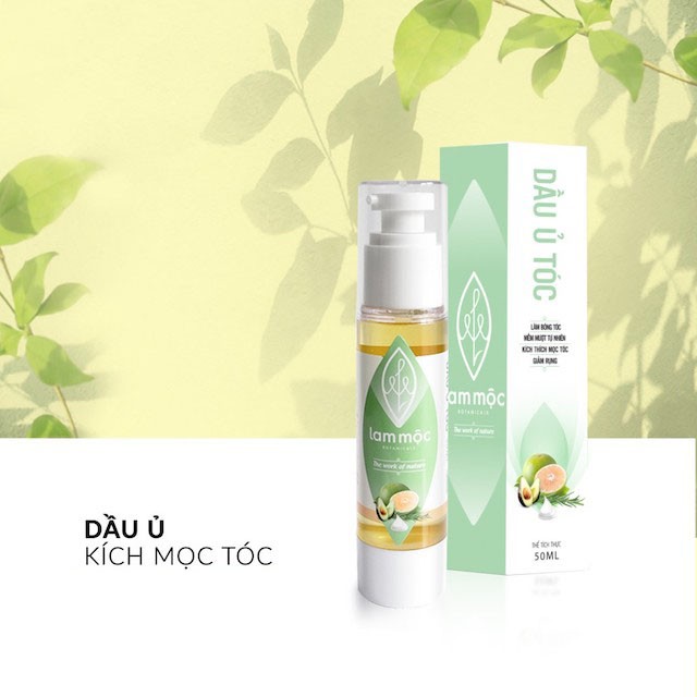 Dầu ủ kích thích mọc tóc Lam Mộc - 50ml