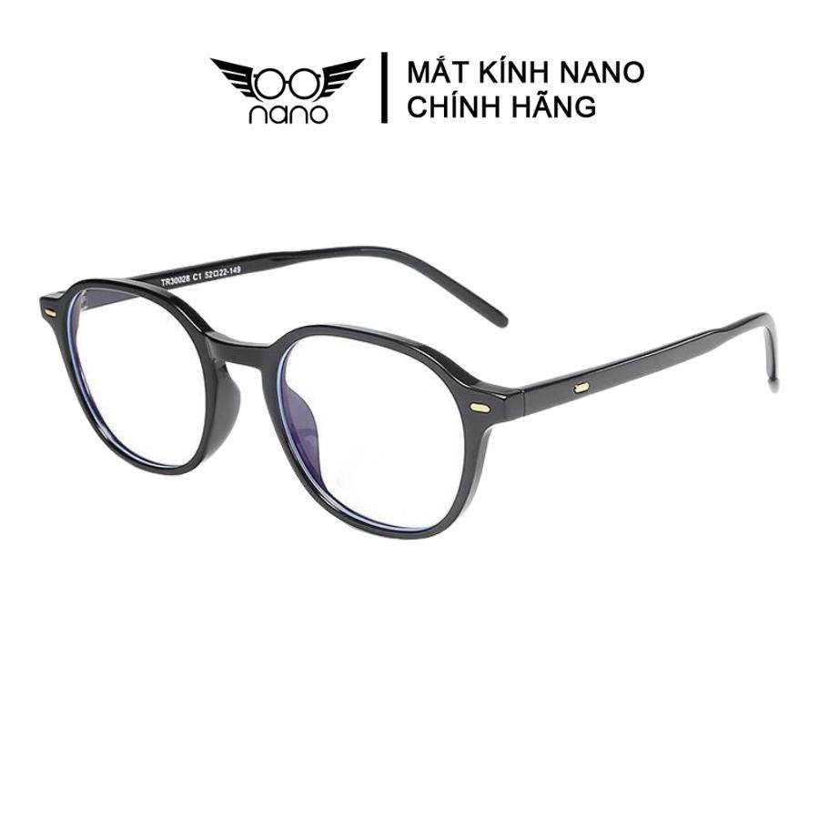 Gọng kính cận nam nữ, kính gọng dẻo MKSV 30028 gọng đa giác bền bĩ phong cách Hàn Quốc chống tia UV