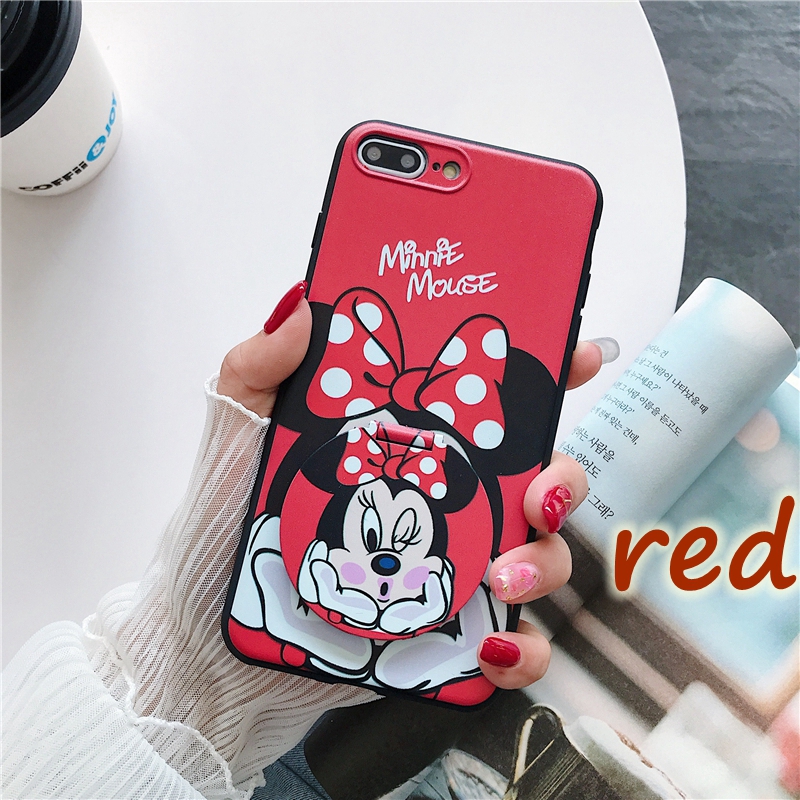 OPPO A5 A9 A31 2020 A8 A52 A92 F9 A57 A39 A7 A5s A3s A12 A12e RealmeC2 A1K Mirror Cartoon Mickey Minnie Soft Cases