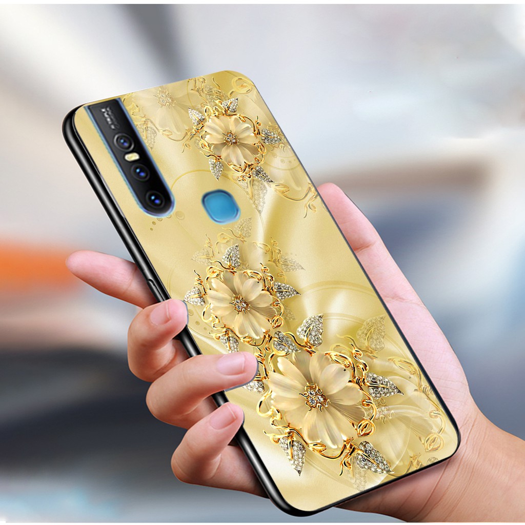 Ốp lưng điện thoại mặt kính cường lực giả đá Vivo V15 Ốp điện thoại cao cấp Shop,viet9