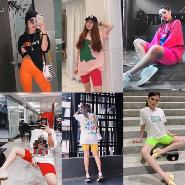 ] RAINBOW Thái về thêm đủ màu,Quần Legging đùi