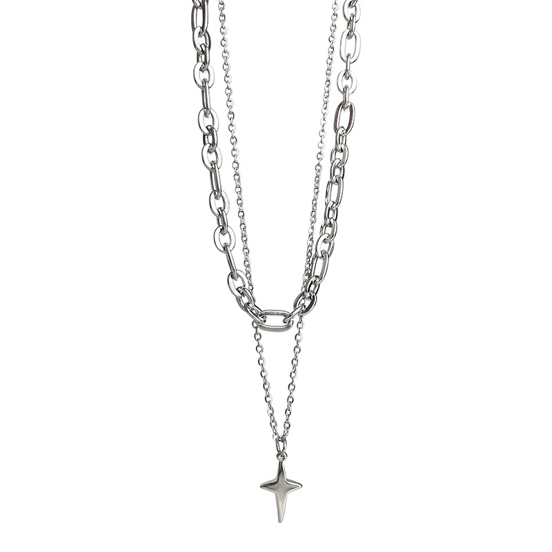 Vòng cổ Nhiều Lớp Mặt Thánh Giá Thời Trang Cao Cấp Dành Cho Nam Nữ